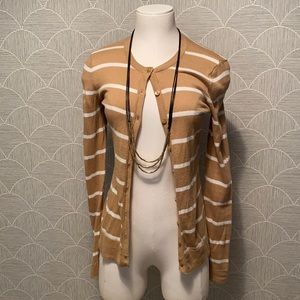 Loft Striped Cardigan | Button Down Sweater